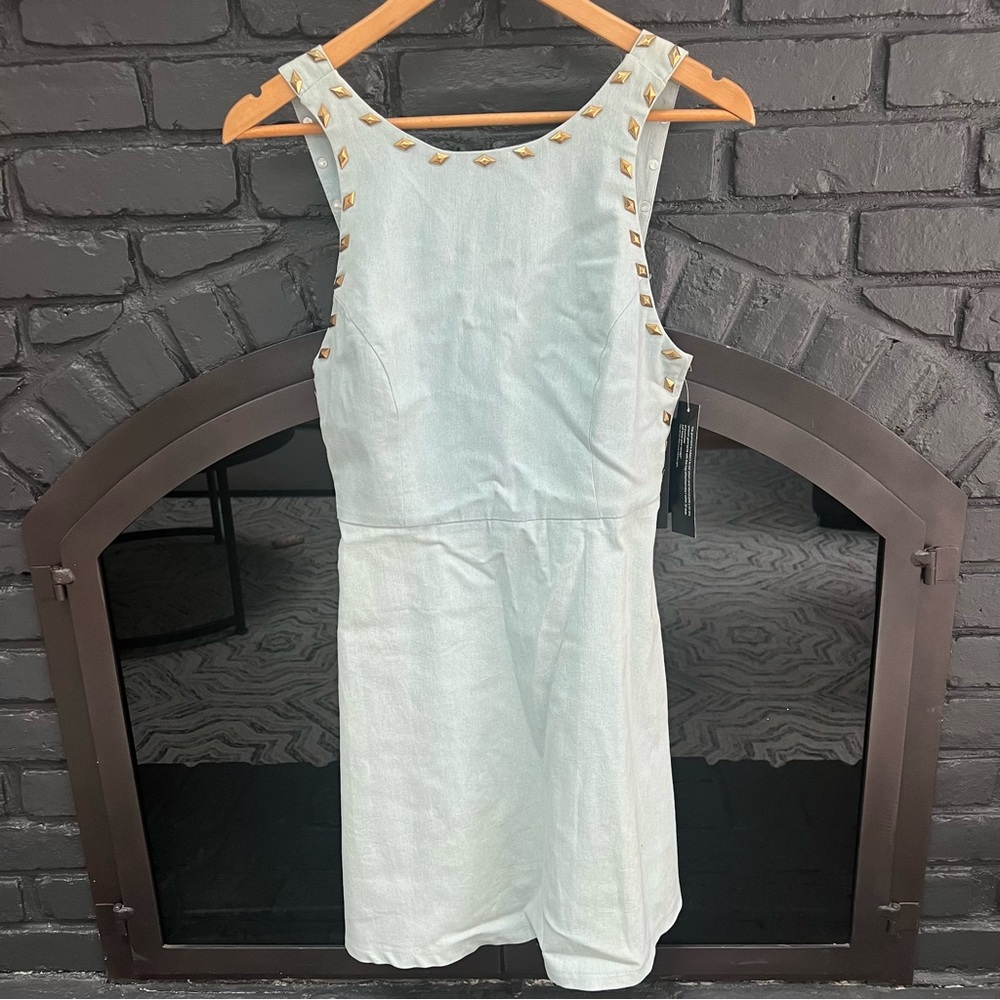Goldie London | Denim Studded Mini Dress